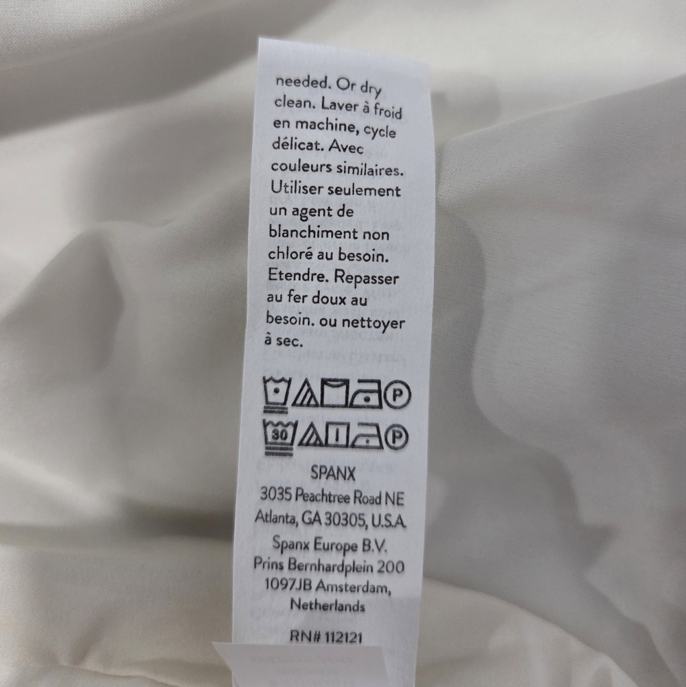 Spanx Opacity Crepe Wrap Blazer In Parchment Womens Size XL Minimalist - Picture 12 of 12